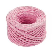 pink color twisted paper cord